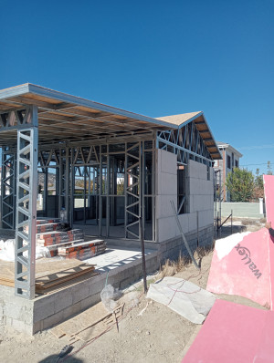 Korkuteli Yazır Köy İçi Merkez 60 m² Hafif Çelik Bağ Evi Projesi - Galeri Resmi