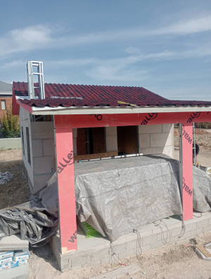 Korkuteli Yazır Köy İçi Merkez 60 m² Hafif Çelik Bağ Evi Projesi - Galeri Resmi