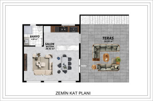 Kepez Kızıllı Çamlıca Loftlu Hafif Çelik Üçgen Ev | Antalya Güneş Çelik Yapı - Galeri Resmi