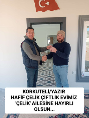 Antalya Korkuteli Yazır Köyü Cebel Ovası 54 m² Hafif Çelik Çiftlik Evi Projesi - Galeri Resmi