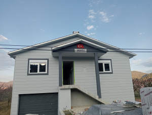 Korkuteli Yazır Köyü 90 m² Hafif Çelik Yazlık Projesi - Galeri Resmi