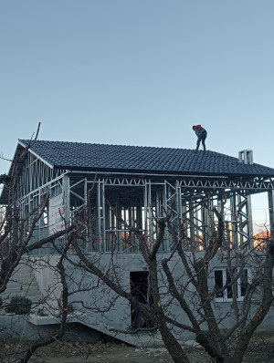 Korkuteli Yazır Köyü 90 m² Hafif Çelik Yazlık Projesi - Galeri Resmi