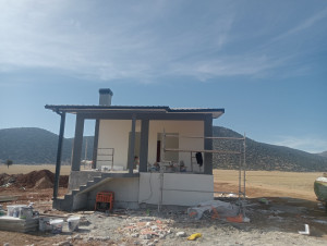 Antalya Korkuteli Yazır Köyü Cebel Ovası 54 m² Hafif Çelik Çiftlik Evi Projesi - Galeri Resmi