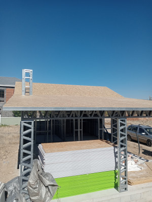 Korkuteli Yazır Köy İçi Merkez 60 m² Hafif Çelik Bağ Evi Projesi - Galeri Resmi