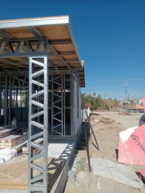 Korkuteli Yazır Köy İçi Merkez 60 m² Hafif Çelik Bağ Evi Projesi - Galeri Resmi