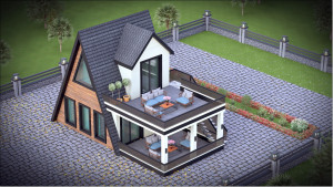 Kepez Kızıllı Çamlıca Loftlu Hafif Çelik Üçgen Ev | Antalya Güneş Çelik Yapı - Galeri Resmi