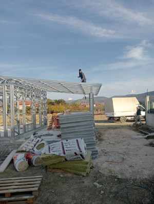 Korkuteli Yazır Köy İçi Merkez 60 m² Hafif Çelik Bağ Evi Projesi - Galeri Resmi